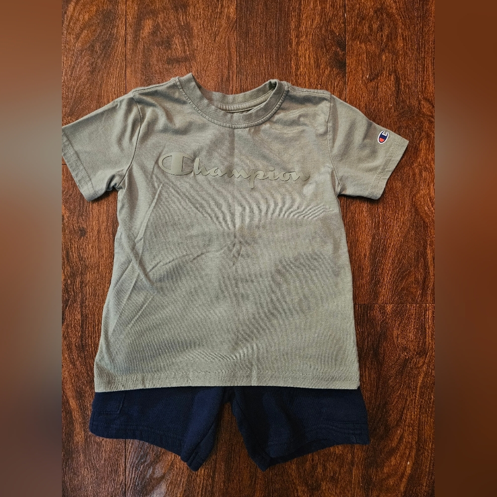 Champion Kids Short Sleeve Olive Tee